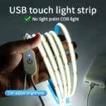 USB COB LED-list med touchdimmer för inomhusbelysning