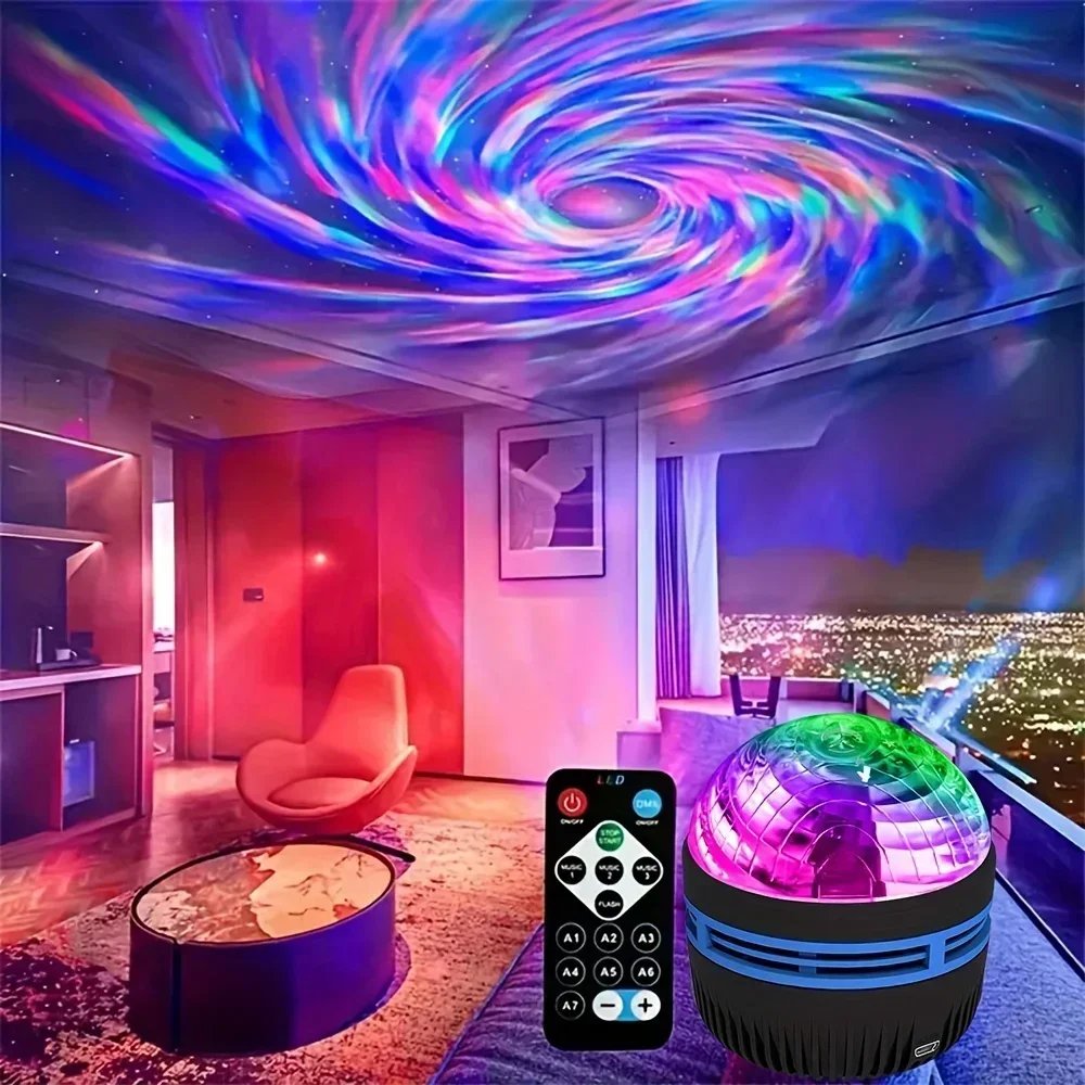 LED Galaxprojektor och stjärnprojektor med fjärrkontroll
