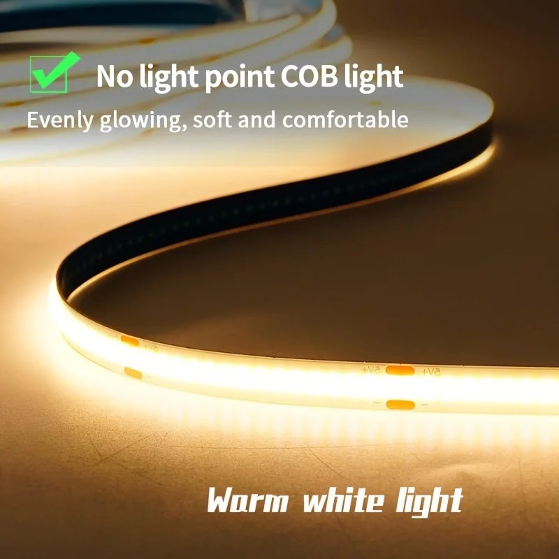 Dimbar COB LED-slinga med USB för linjär inomhusbelysning