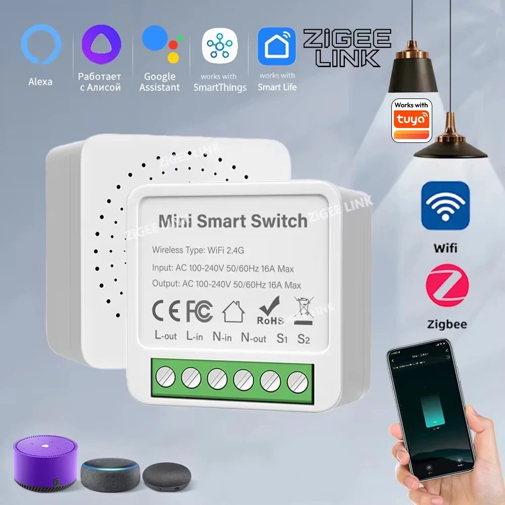 1322798-fcqlpo.jpg Smart inbyggnadsbrytare för WiFi och Zigbee 3.0 - Image 1