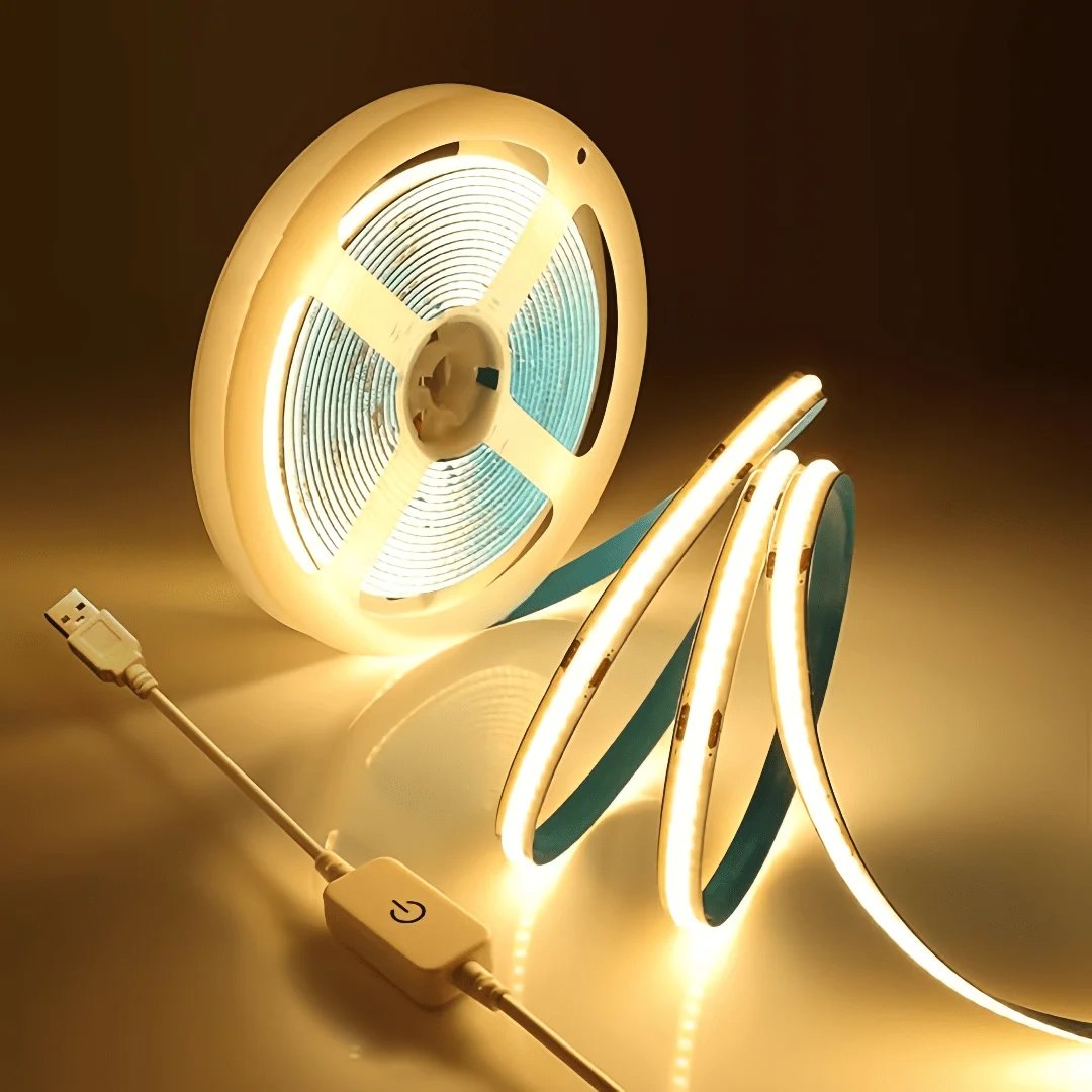 Dimbar USB COB LED-slinga med touchsensor