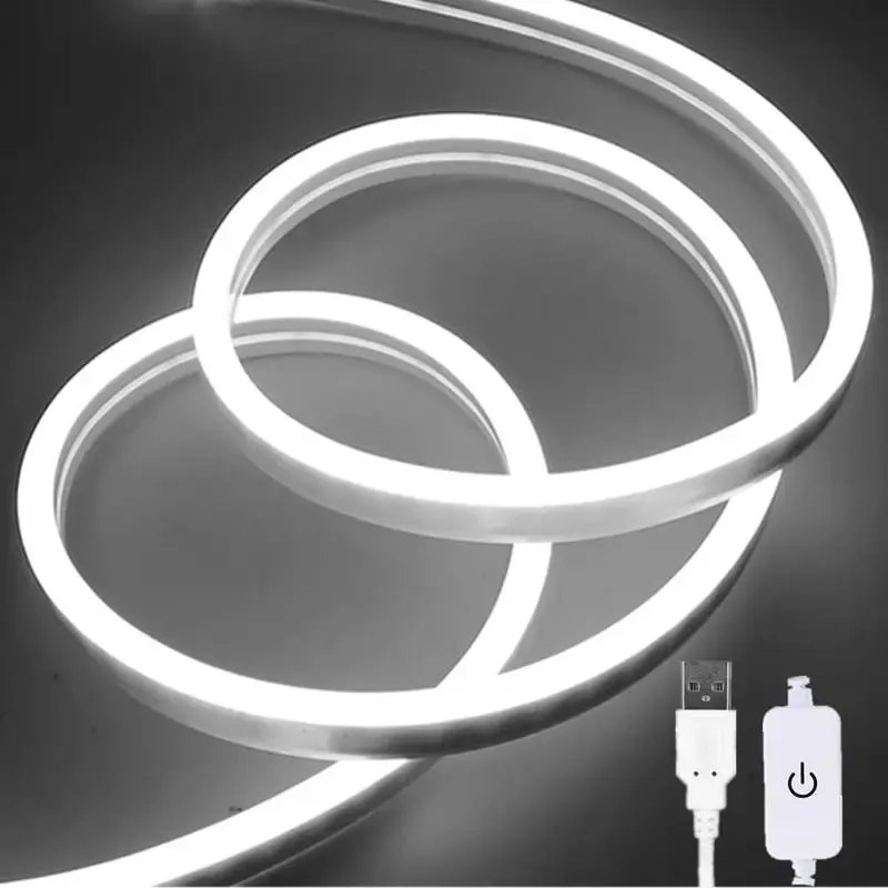 Vattentät neon LED-slinga med touchsensor och USB Vattentät neon LED-slinga med touchsensor och USB