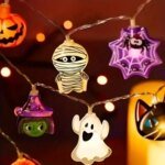 Batteridriven Halloween LED-ljusslinga med dekorationer - Image 3