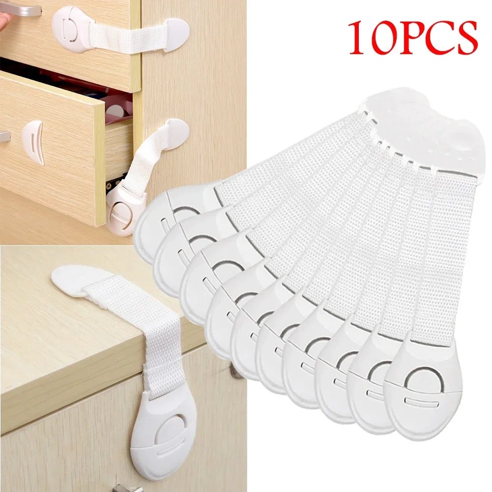 1322980-cejqh5.jpg Barnsäkra skåp- och lådlås i plast 10-pack - Image 1