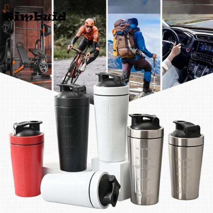 Rostfri Protein Shaker Bägare med Skala - Bild 3