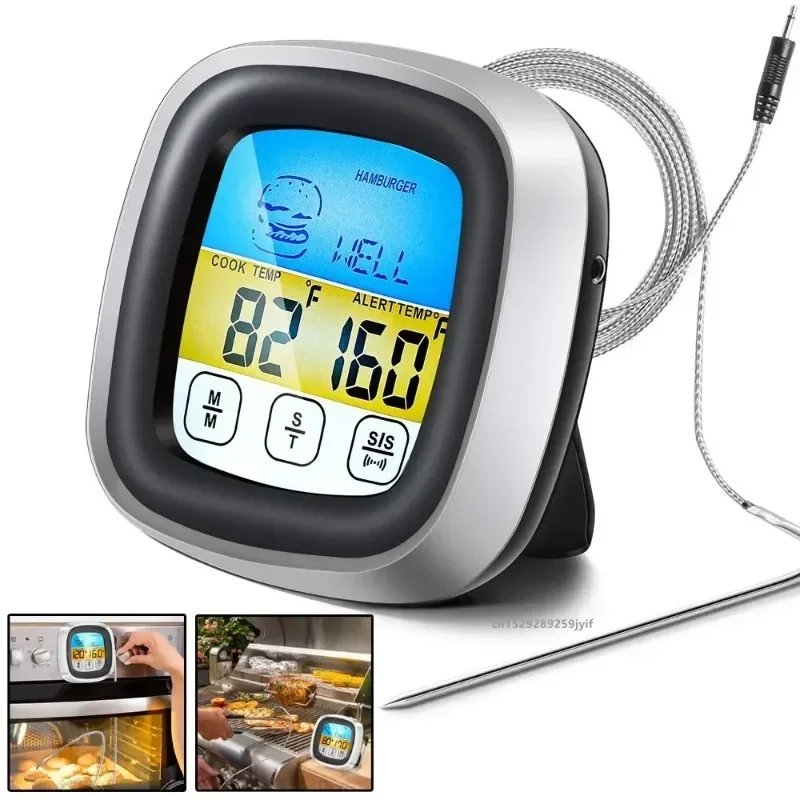 1323599-cbeeta.jpg Digital Köestermometer med Rostfri Sondersond för Matlagning - Bild 1